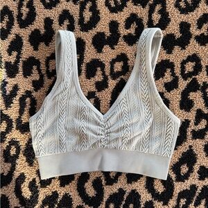 Aerie Textured Gray Bralette